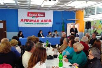 Centenas de apoiantes de Edgar Silva em almoço na Parede