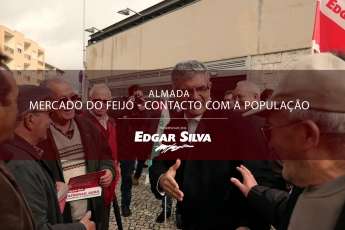 Contacto com a população no Feijó, Almada