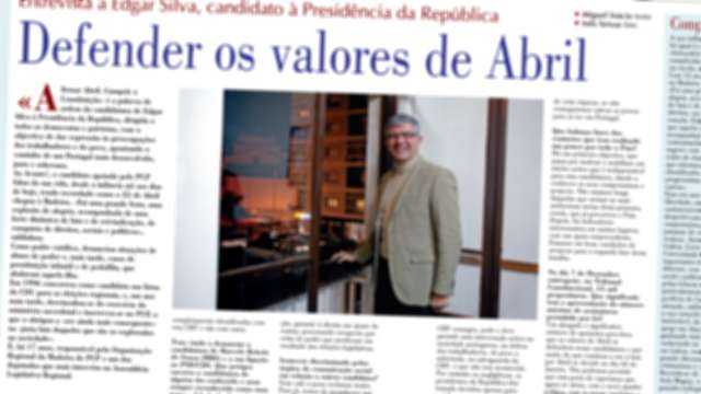 Entrevista ao Jornal «Avante!»